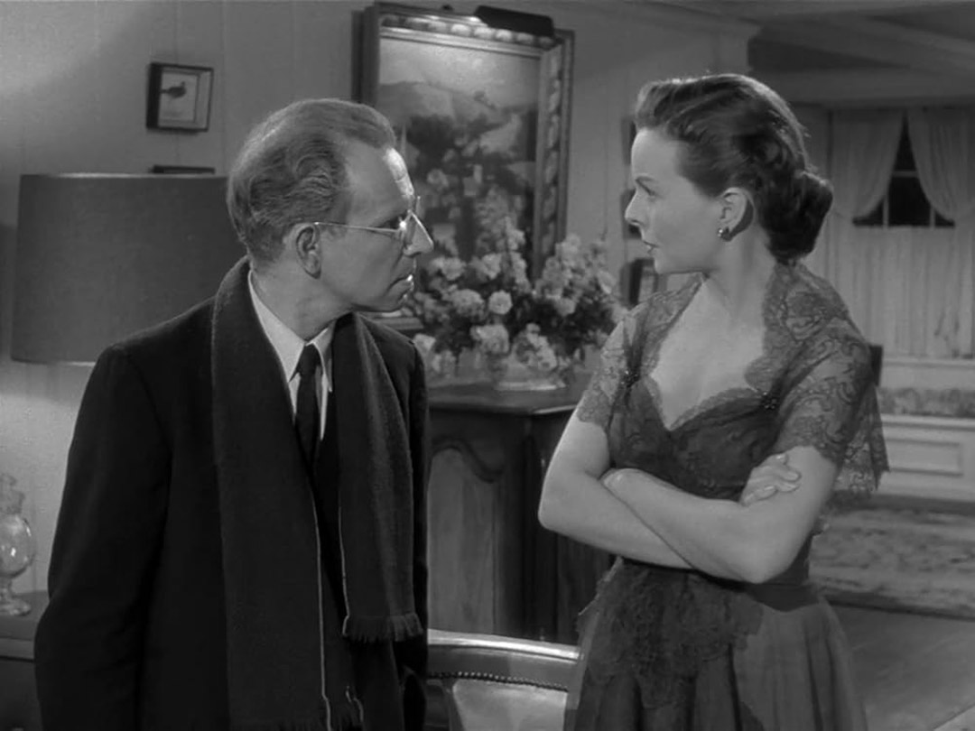 Hume Cronyn, Jeanne Crain dans On murmure dans la ville