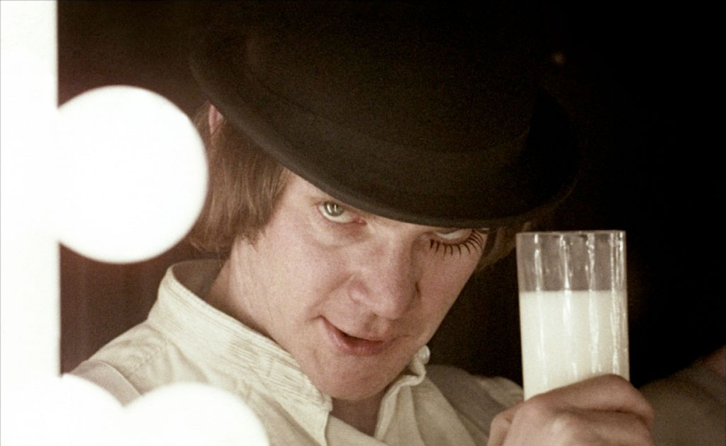 Malcolm McDowell dans Orange mécanique