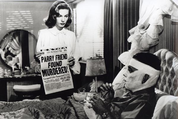 Humphrey Bogart, Lauren Bacall dans Les Passagers de la nuit