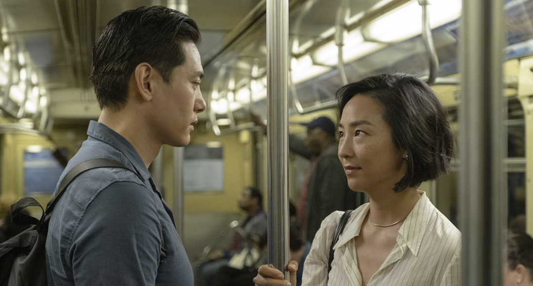 Teo Yoo, Greta Lee dans Past lives - Nos vies d'avant