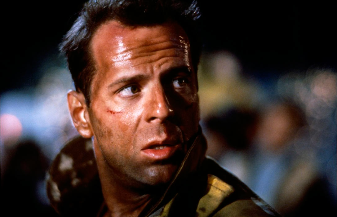 Bruce Willis dans Piège de cristal 