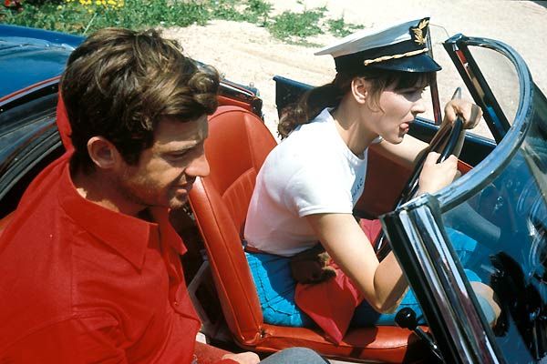 Jean-Paul Belmondo, Anna Karina dans Pierrot le fou