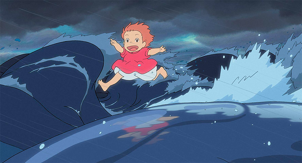 Dans Ponyo sur la falaise