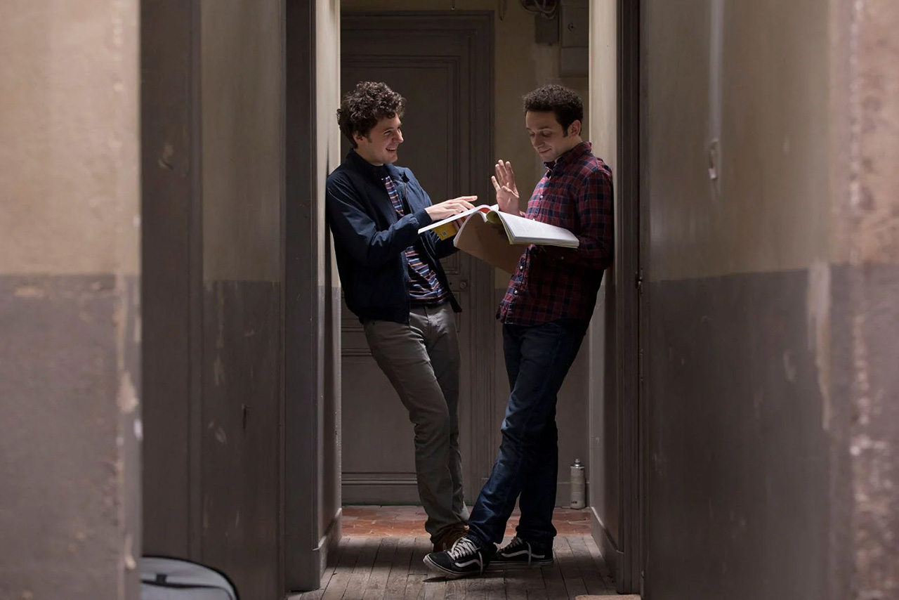 Vincent Lacoste, William Lebghil dans Première Année ©Denis Manin