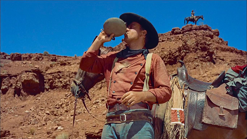 John Wayne dans La Prisonnière du désert