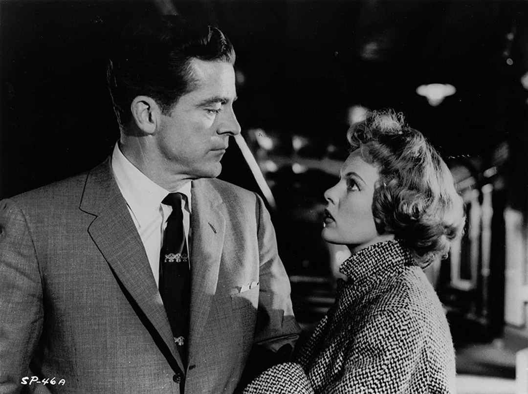 Dana Andrews, Peggy Cummins dans Rendez-vous avec la peur