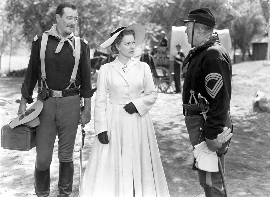 John Wayne, Maureen O'Hara, Victor McLaglen dans Rio Grande