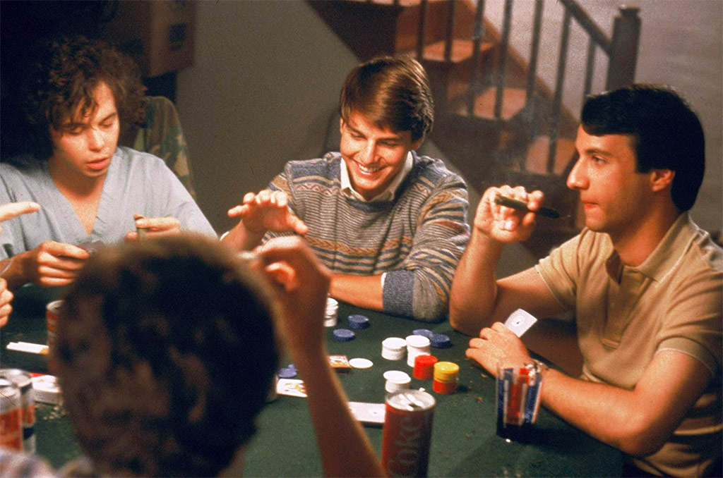 Tom Cruise, Bronson Pinchot Curtis Armstrong dans Risky Business