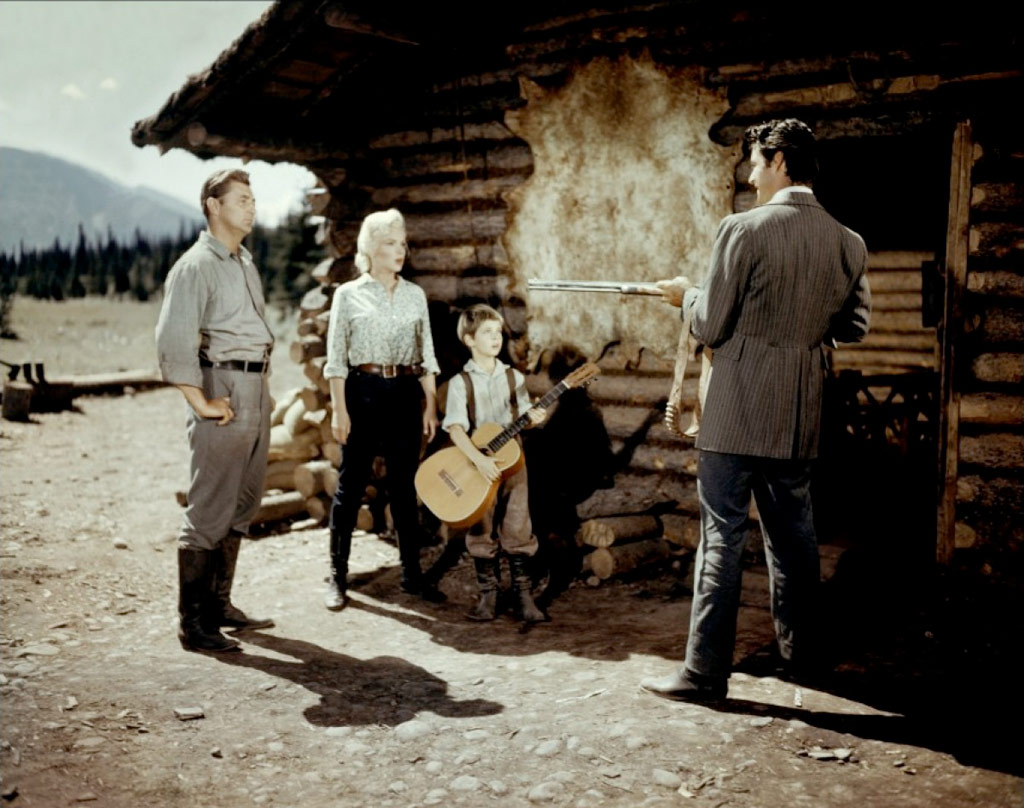 Marilyn Monroe et Robert Mitchum dans Rivière sans retour