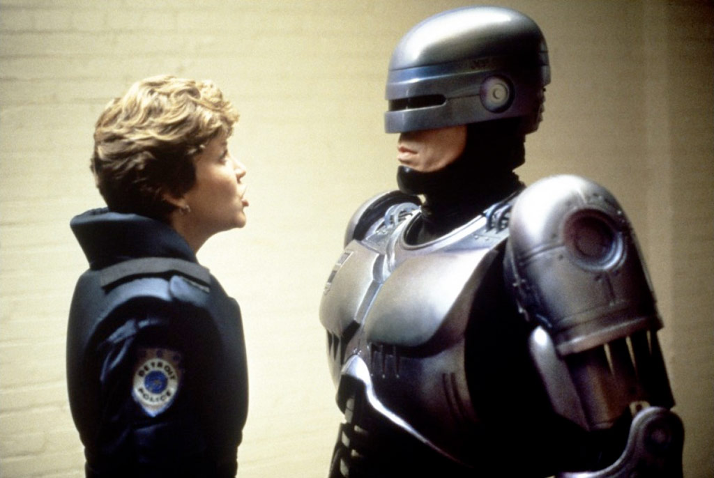 Nancy Allen, Peter Weller dans Robocop