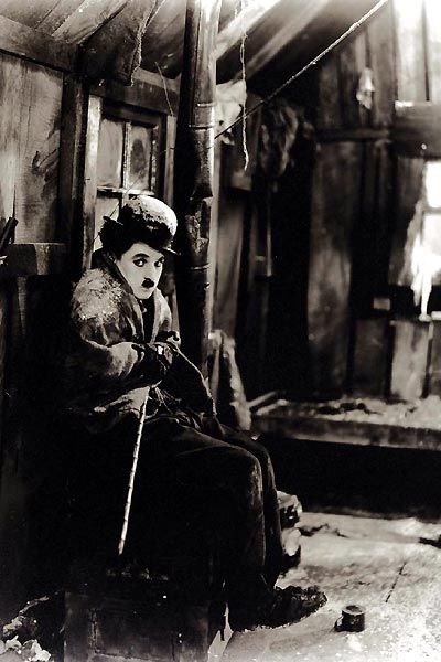 Charles Chaplin dans La Ruée vers l'or