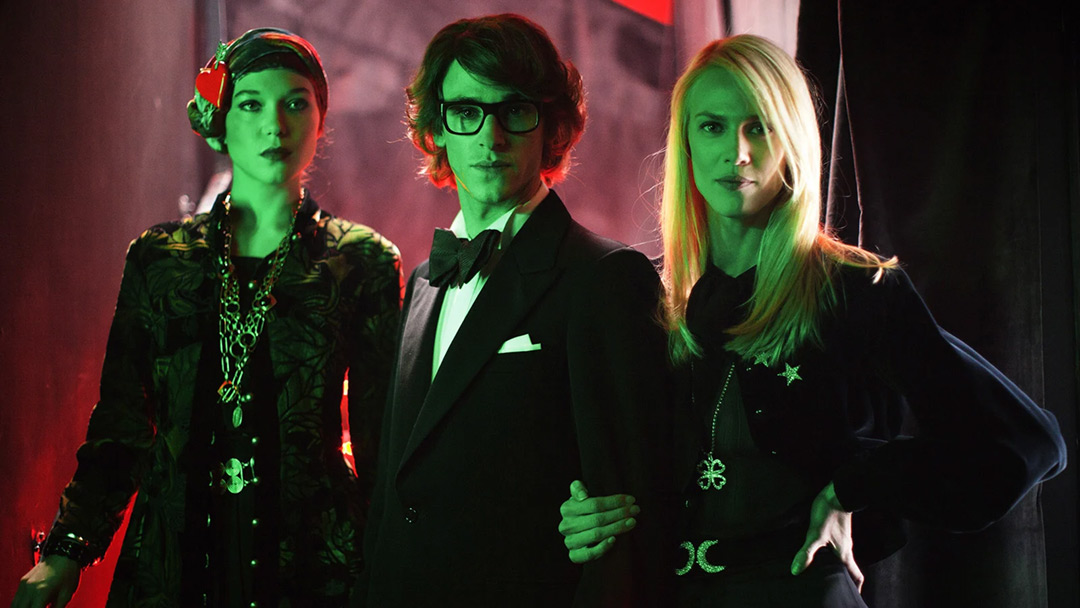 Aymeline Valade, Léa Seydoux, Gaspard Ulliel dans Saint Laurent
