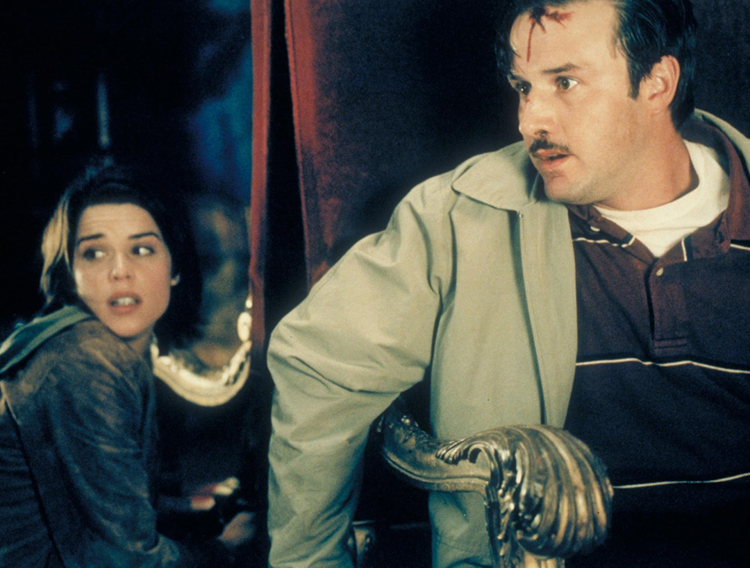 Neve Campbell, David Arquette dans Scream 3
