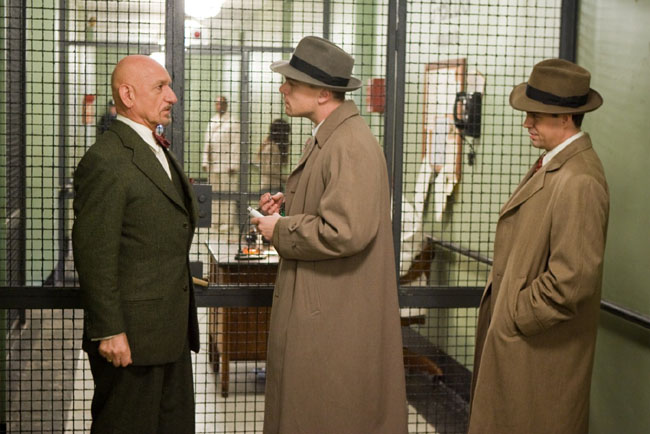 Ben Kingsley, Leonardo DiCaprio, Mark Ruffalo dans Shutter Island