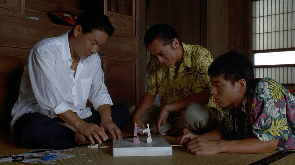 Takeshi Kitano, Masanobu Katsumura, Susumu Terajima dans Sonatine