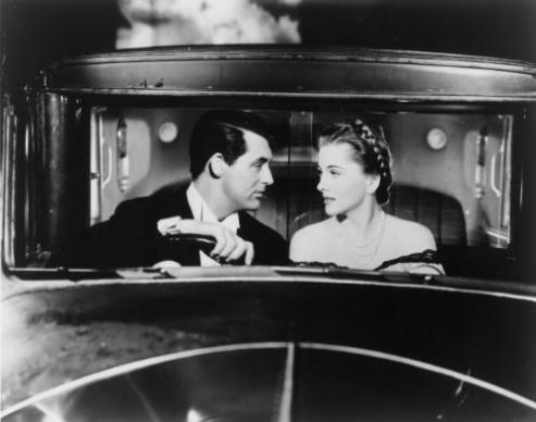 Cary Grant, Joan Fontaine dans Soupçons