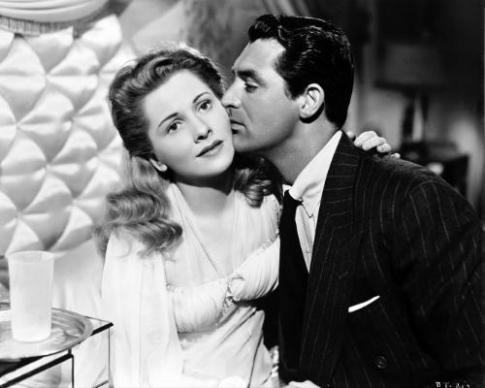 Cary Grant, Joan Fontaine dans Soupçons