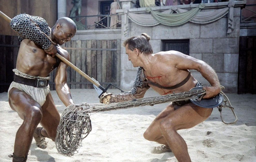 Kirk Douglas, Woody Strode dans Spartacus