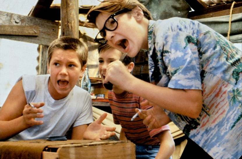 River Phoenix, Corey Feldman, Wil Wheaton dans Stand by Me