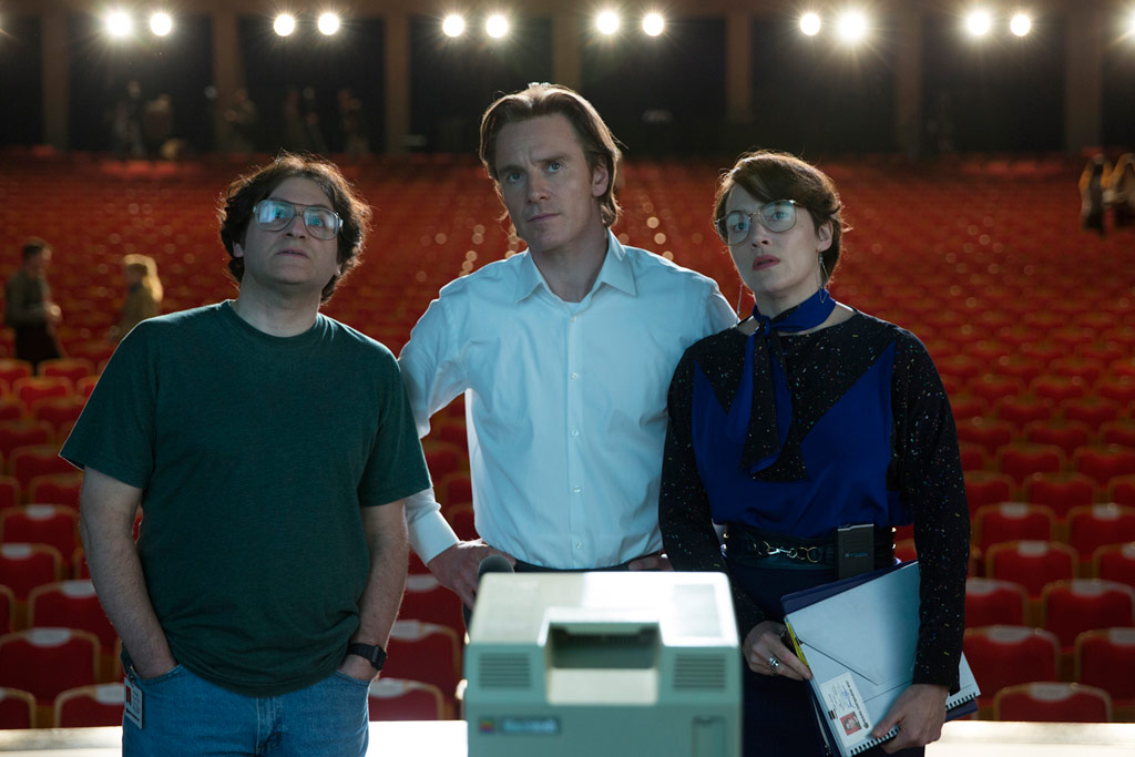 Kate Winslet, Michael Fassbender, Michael Stuhlbarg dans Steve Jobs