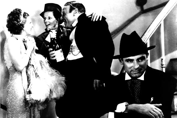 Cary Grant, Katharine Hepburn, Edmund Gwenn, Dennie Moore dans Sylvia Scarlett