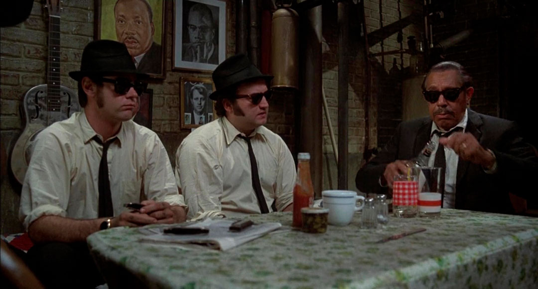 John Belushi, Dan Aykroyd, Cab Calloway dans The Blues Brothers