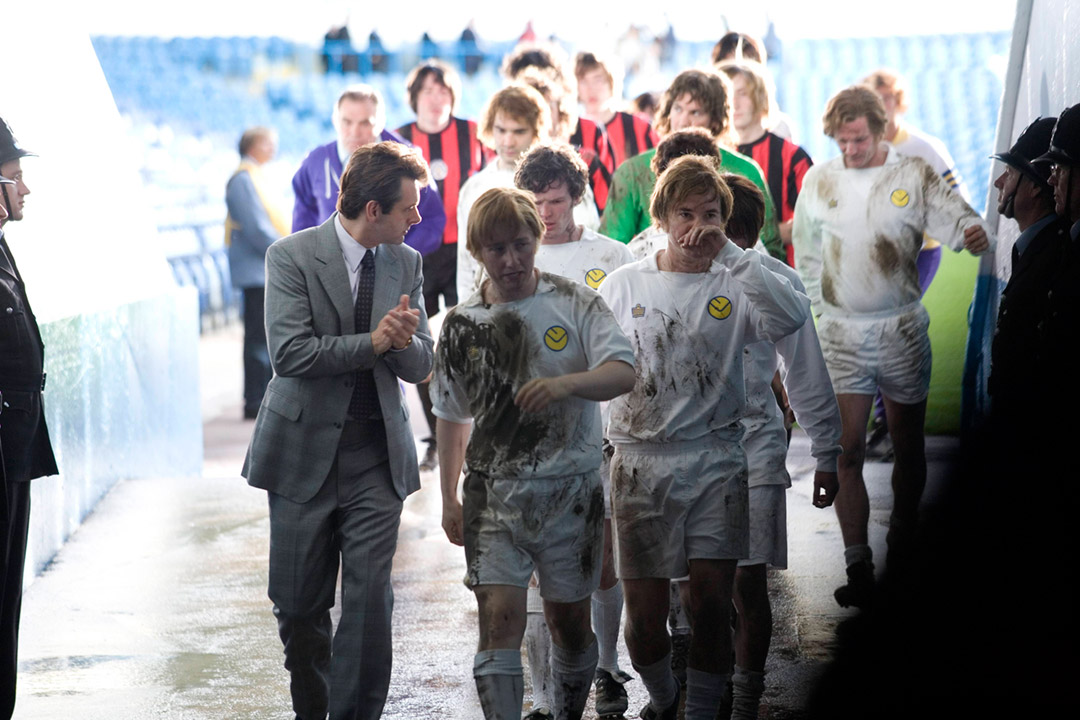 Maurice Roëves, Michael Sheen, Colin Harris dans The Damned United