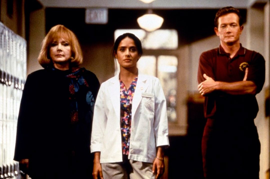 Salma Hayek, Piper Laurie, Robert Patrick dans The Faculty