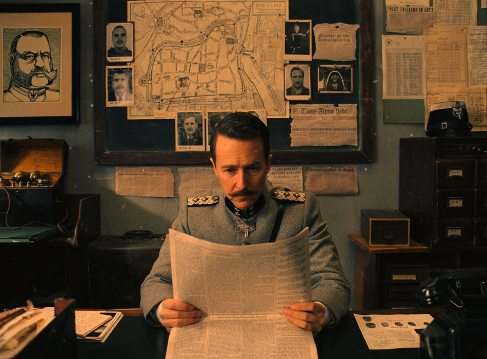 Edward Norton dans The Grand Budapest Hotel