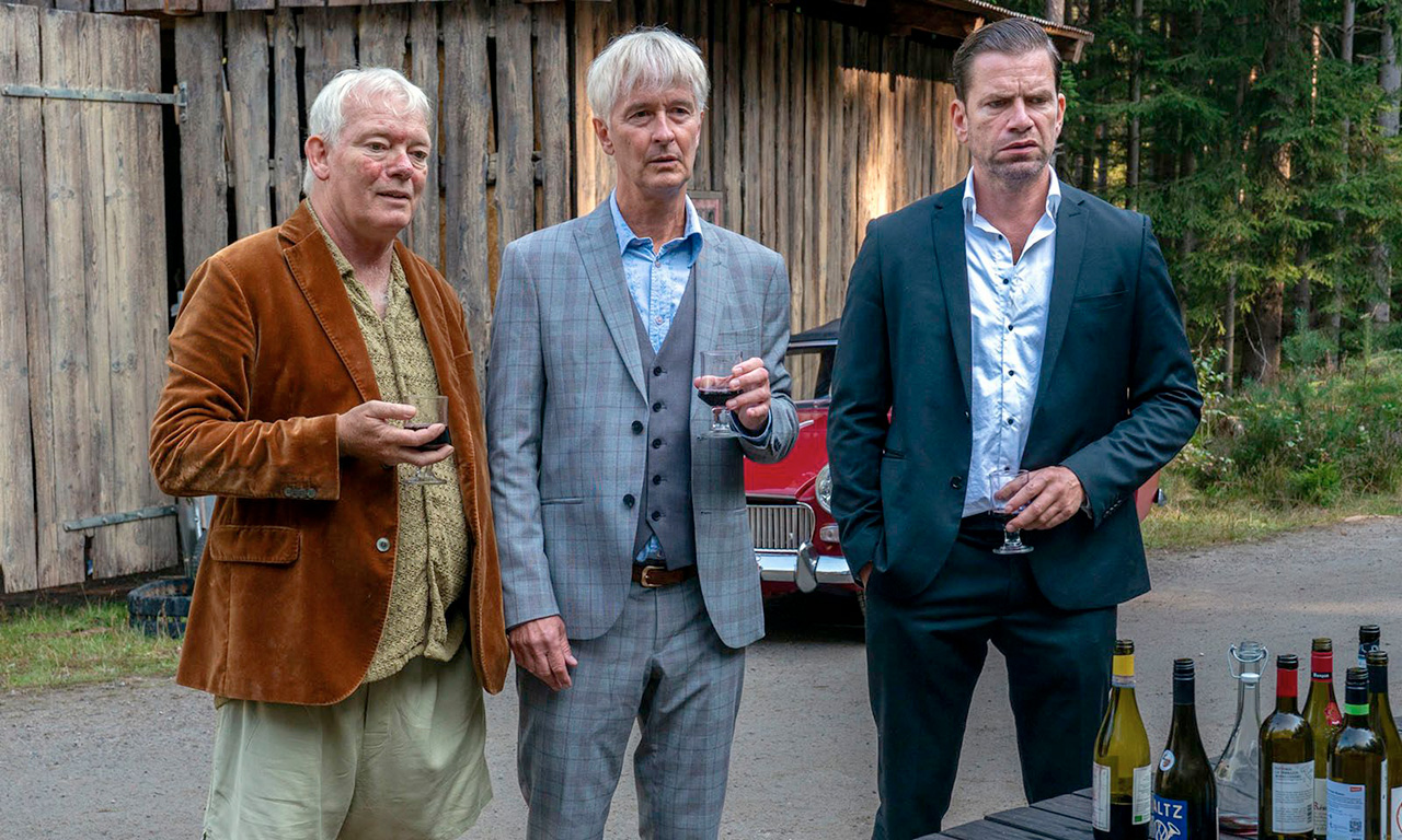 Lars Brygmann, Nikolaj Lie Kaas, Søren Malling dans The last Viking