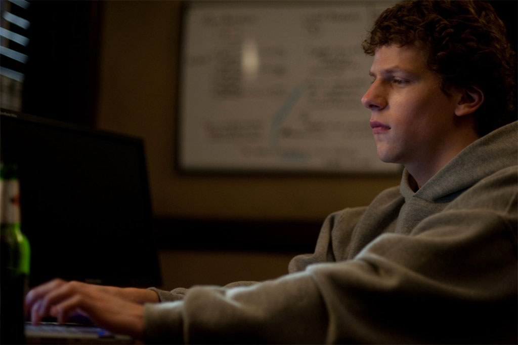 Jesse Eisenberg dans The Social network