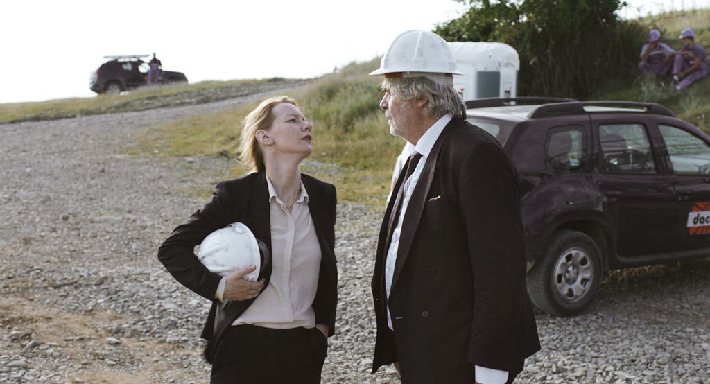 Peter Simonischek, Sandra Hüller dans Toni Erdmann