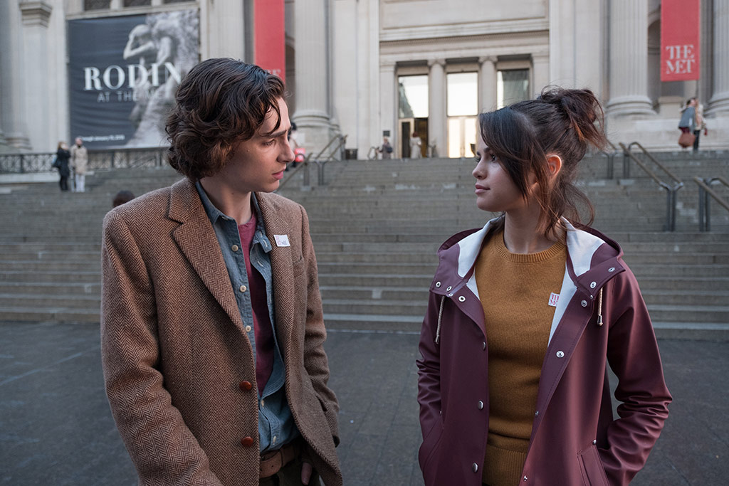 Timothée Chalamet, Selena Gomez dans Un Jour de pluie à New York