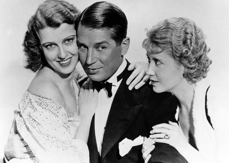 Genevieve Tobin, Jeanette McDonald, Maurice Chevalier dans Une Heure près de toi