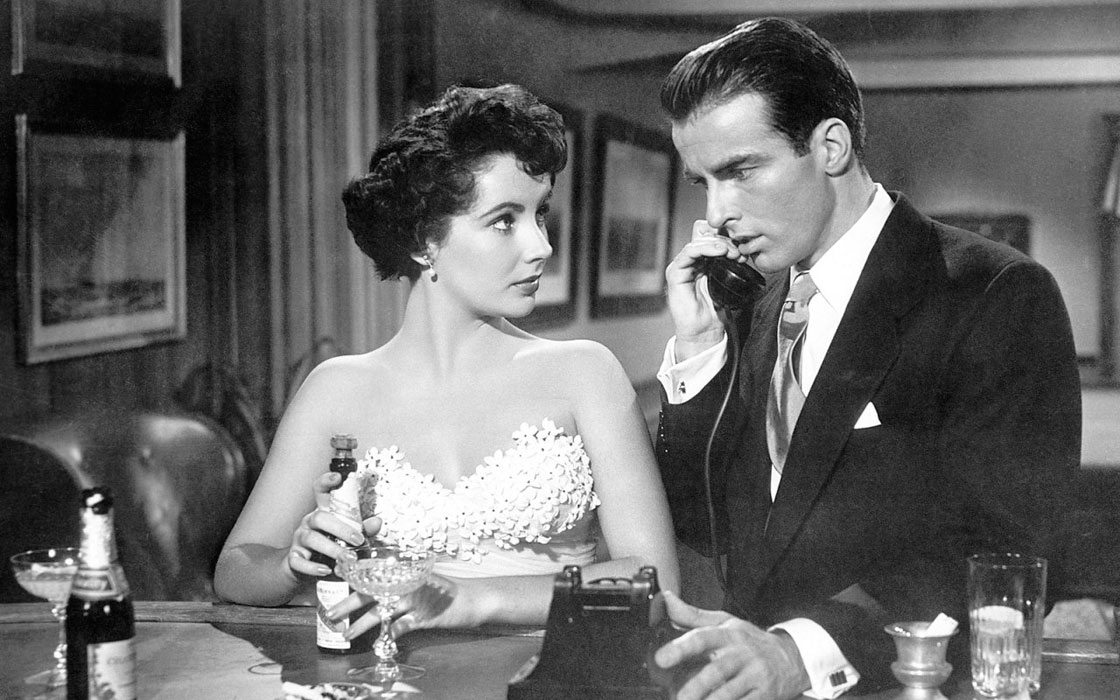 Montgomery Clift, Elizabeth Taylor  dans Une Place au soleil