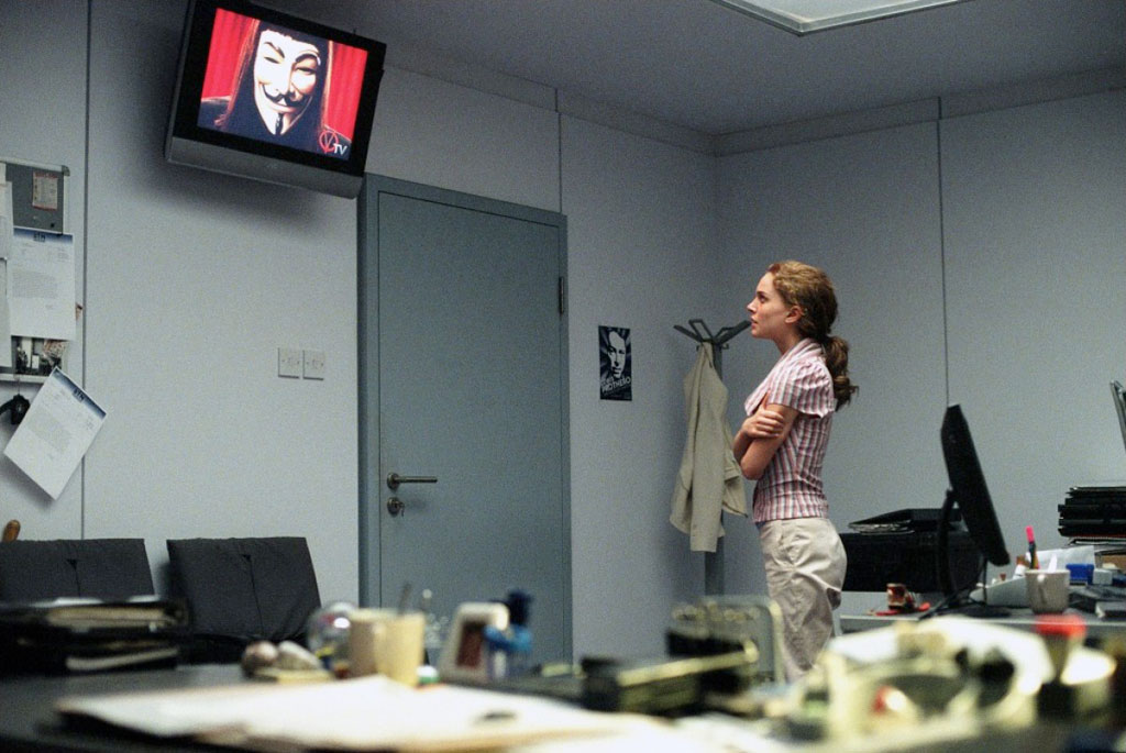 Natalie Portman dans V pour Vendetta