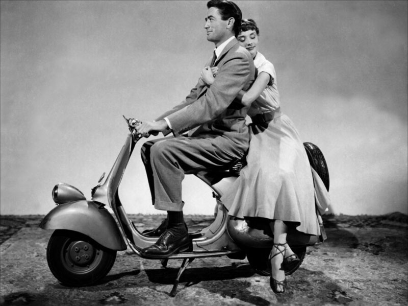 Gregory Peck, Audrey Hepburn dans Vacances Romaines