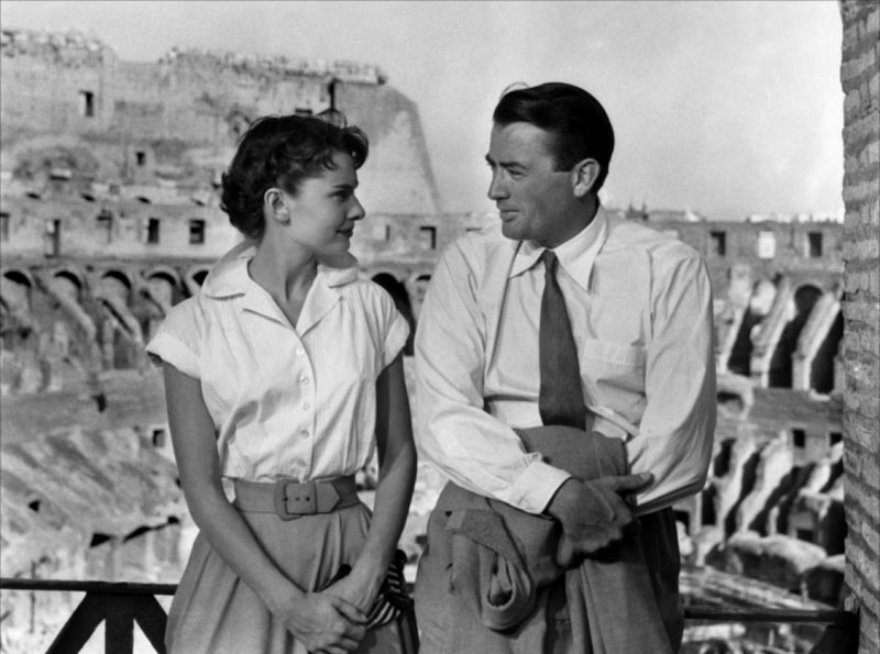 Gregory Peck, Audrey Hepburn dans Vacances Romaines
