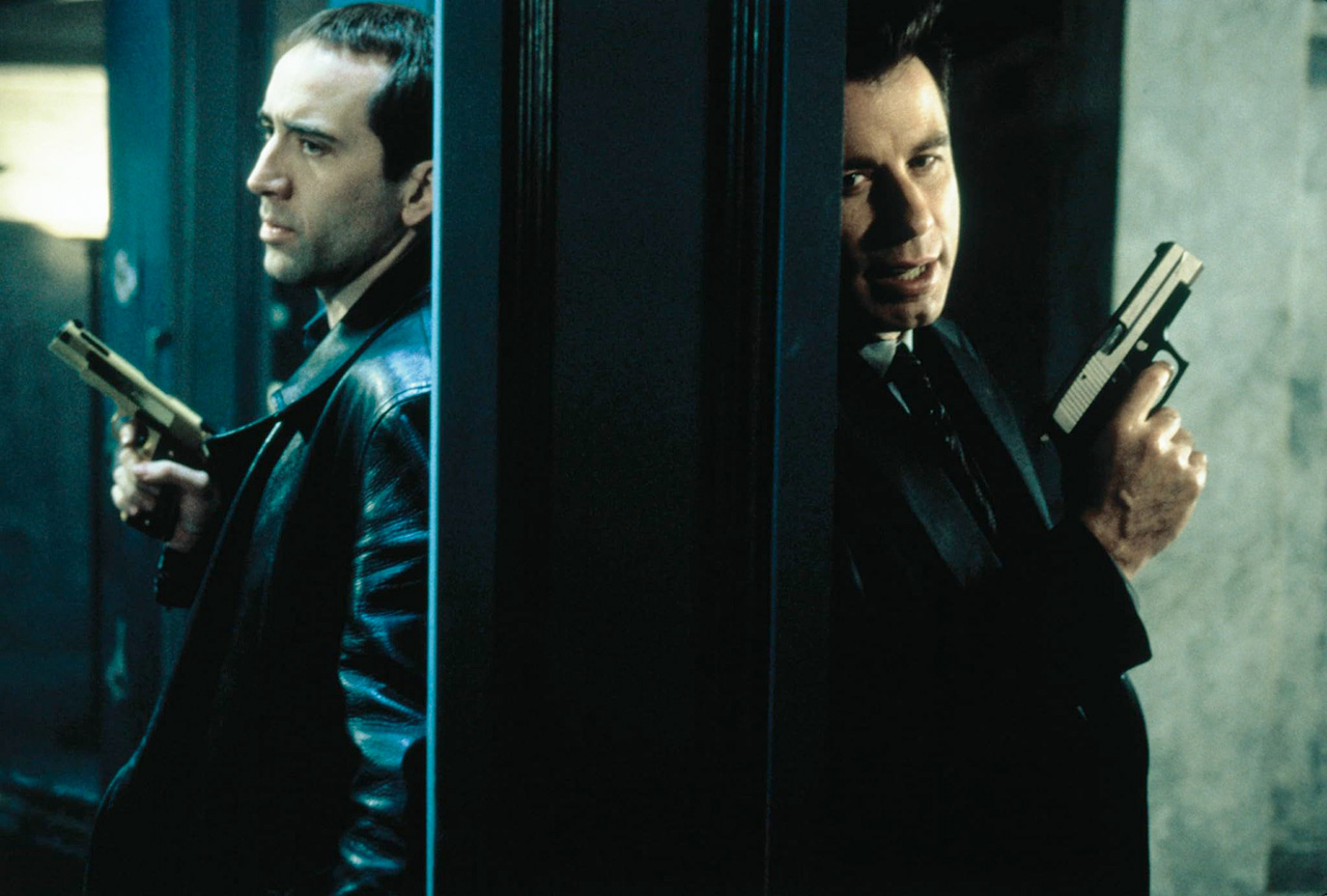 Nicolas Cage, John Travolta dans Volte face