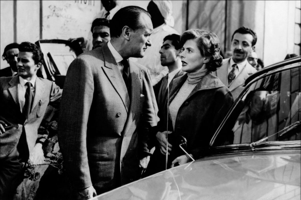 Ingrid Bergman, George Sanders dans Voyage en Italie