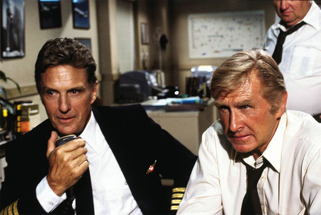 Robert Stack, Lloyd Bridges dans Y a-t-il un pilote dans l'avion ?